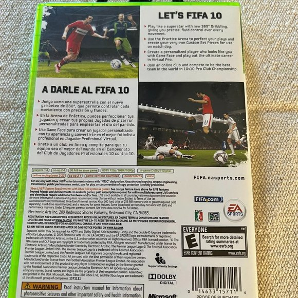 FIFA Soccer 10 Xbox 360 Game Complete With Manual - Picture 2 of 4